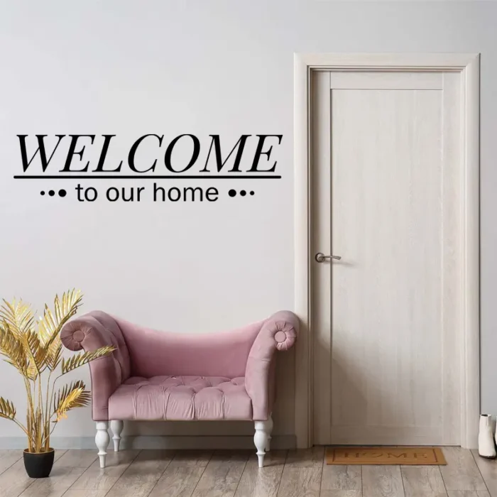 Welcome-to-our-home-väggdekor-hall