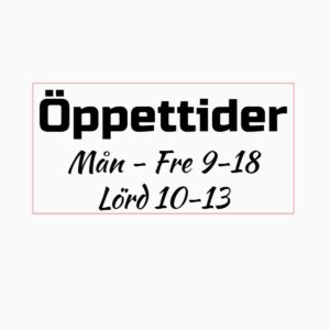 Öppettider Mall 40x20 - Dekal