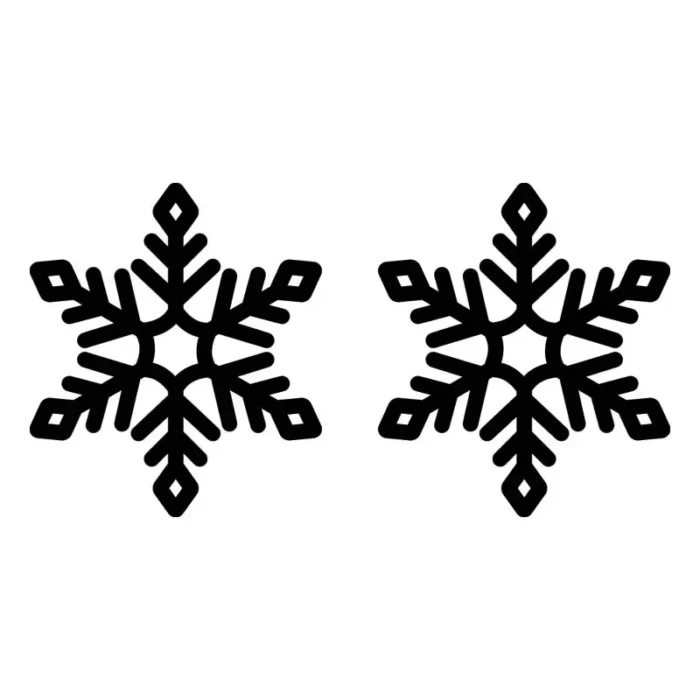 Snöflingor-Till-Julgranskulor-2-pack-Svart