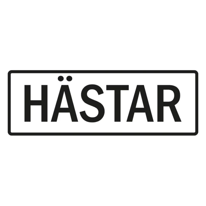 Hästar-dekaltext-svart