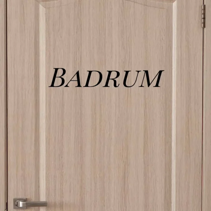 Badrum-skylt-väggdekor